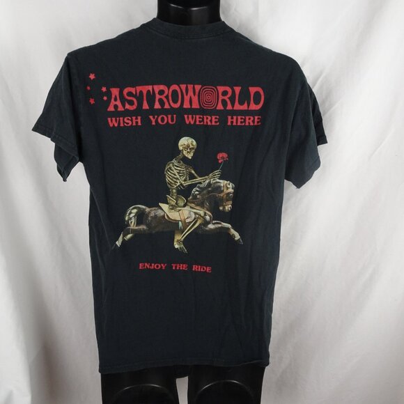 Astroworld Wish You Were Here Enjoy the Ride Shirt Size M - Picture 2 of 13